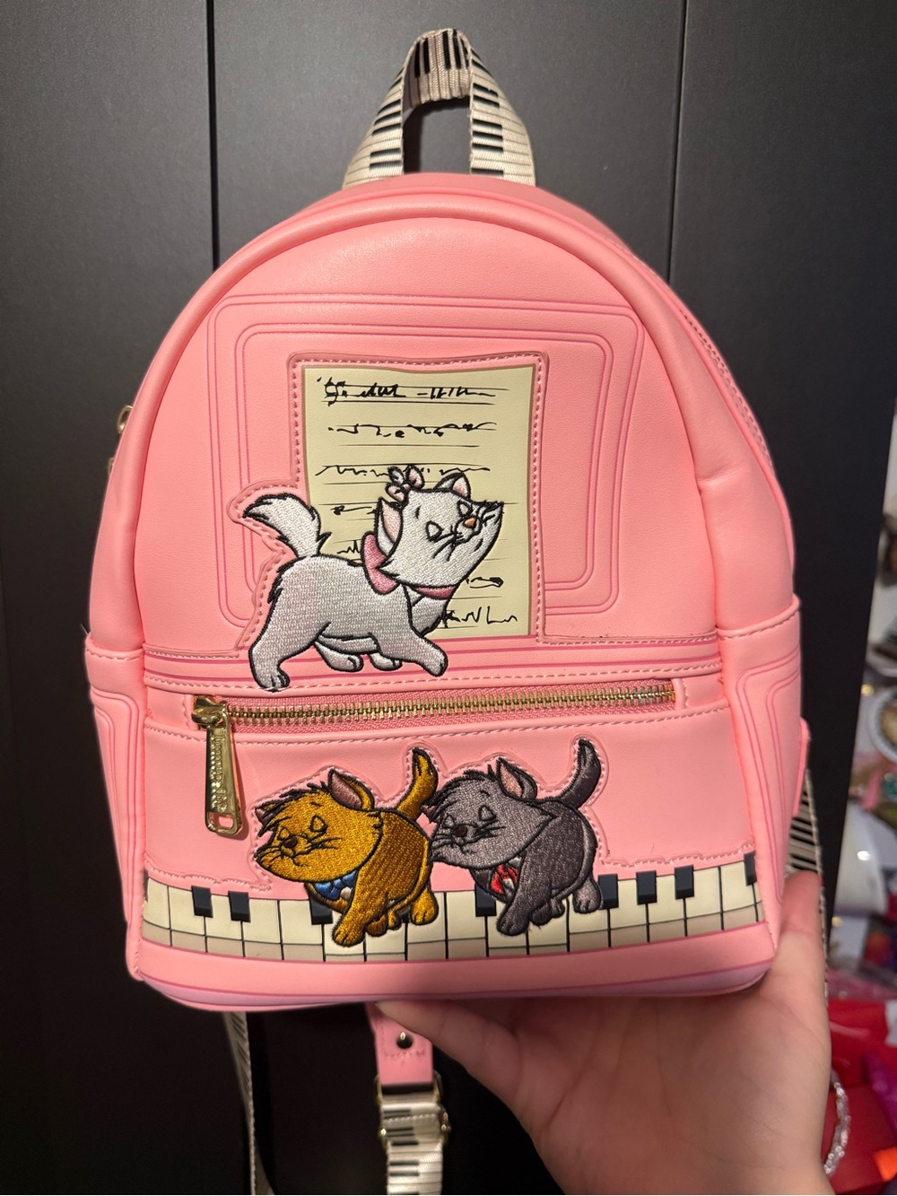 Pink Aristocats Loungefly Mini Backpack